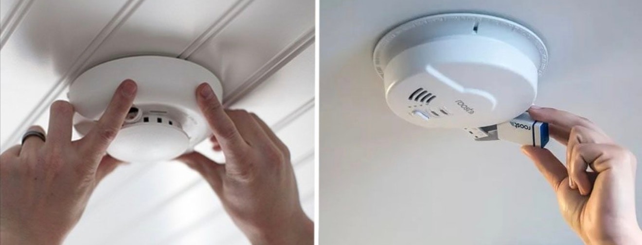 Smoke detector installation